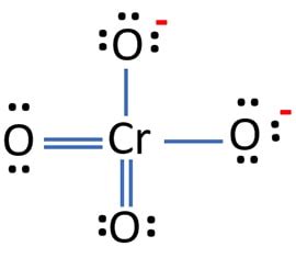 cr lewis structure|Chromate ion (CrO4 2.